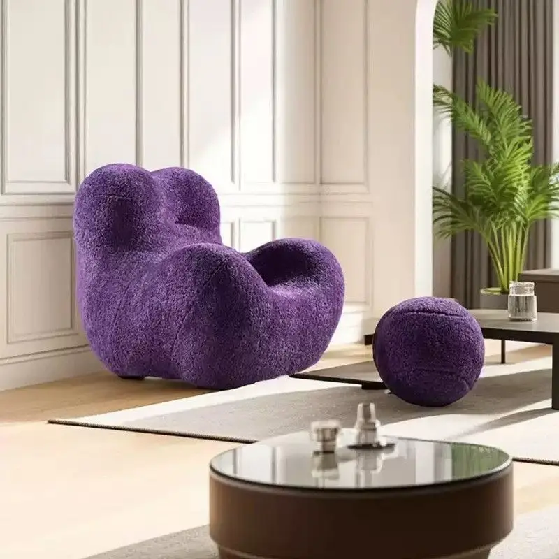 PYJ wool roll lazy sofa balcony living room bedroom cream wind sofa chair
PYJ wool roll lazy sofa balcony living room bedroom cream wind sofa chair