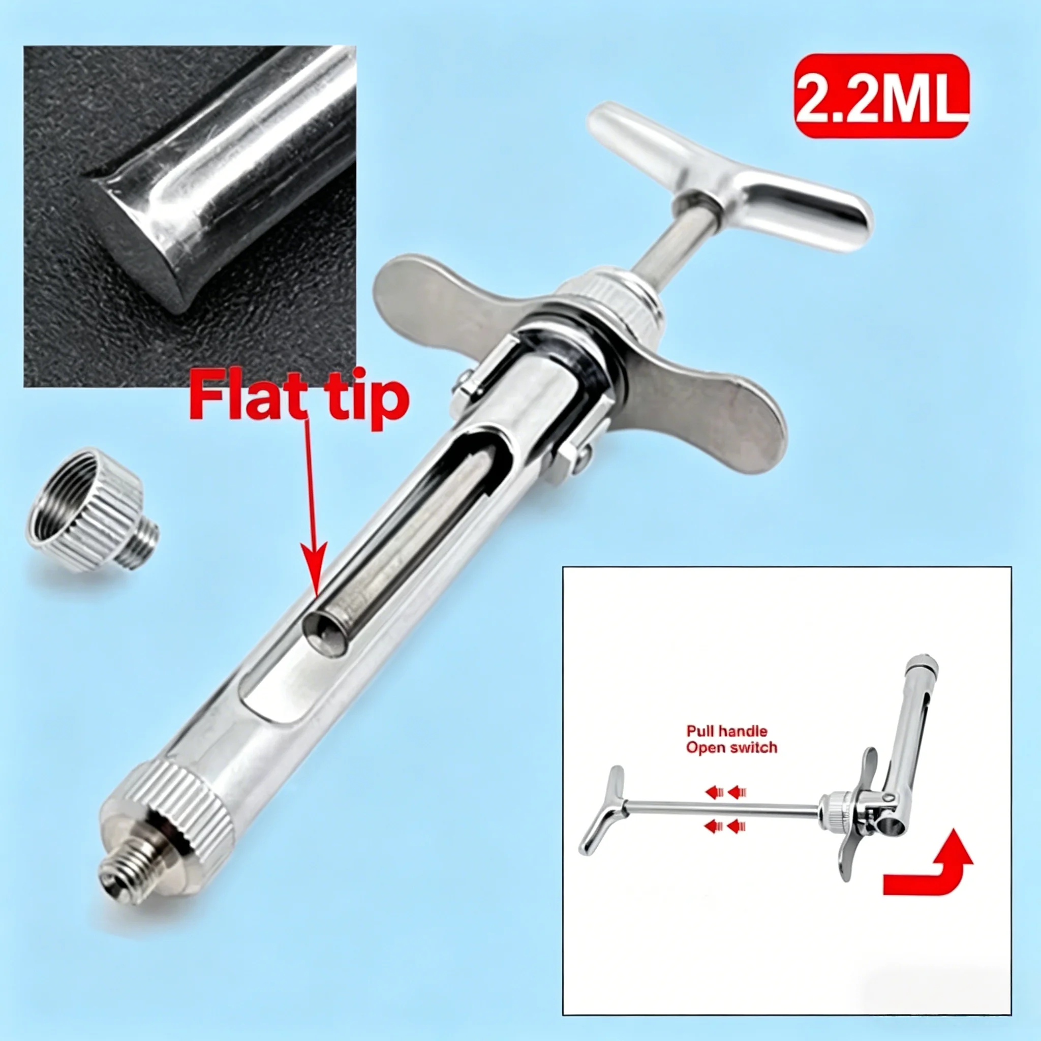 2.2Ml Foldable flat tip Injector Dental Stainless Steel Syringe Pen-Style Aspirating Dentist Injector Instrument tool
2.2Ml Foldable flat tip Injector Dental Stainless Steel Syringe Pen-Style Aspirating Dentist Injector Instrument tool