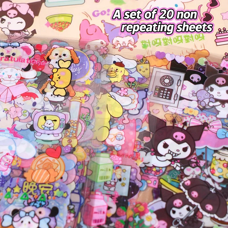 20Sheets Sanrio Fashion Cartoon Cute Long PET Sticker Waterproof No Repetition Toy Stickers Mobile Phone Decoration Stickers
20Sheets Sanrio Fashion Cartoon Cute Long PET Sticker Waterproof No Repetition Toy Stickers Mobile Phone Decoration Stickers