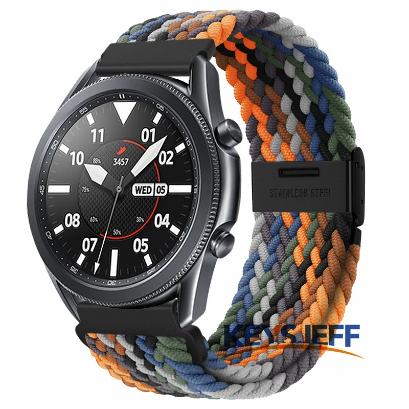 22mm Watch Straps Nylon Compatible with Galaxy Watch 3 45mm Huawei Watch GT 3 46mm,Amazfit GTR Braided Sport Watch Band
22mm Watch Straps Nylon Compatible with Galaxy Watch 3 45mm Huawei Watch GT 3 46mm,Amazfit GTR Braided Sport Watch Band
