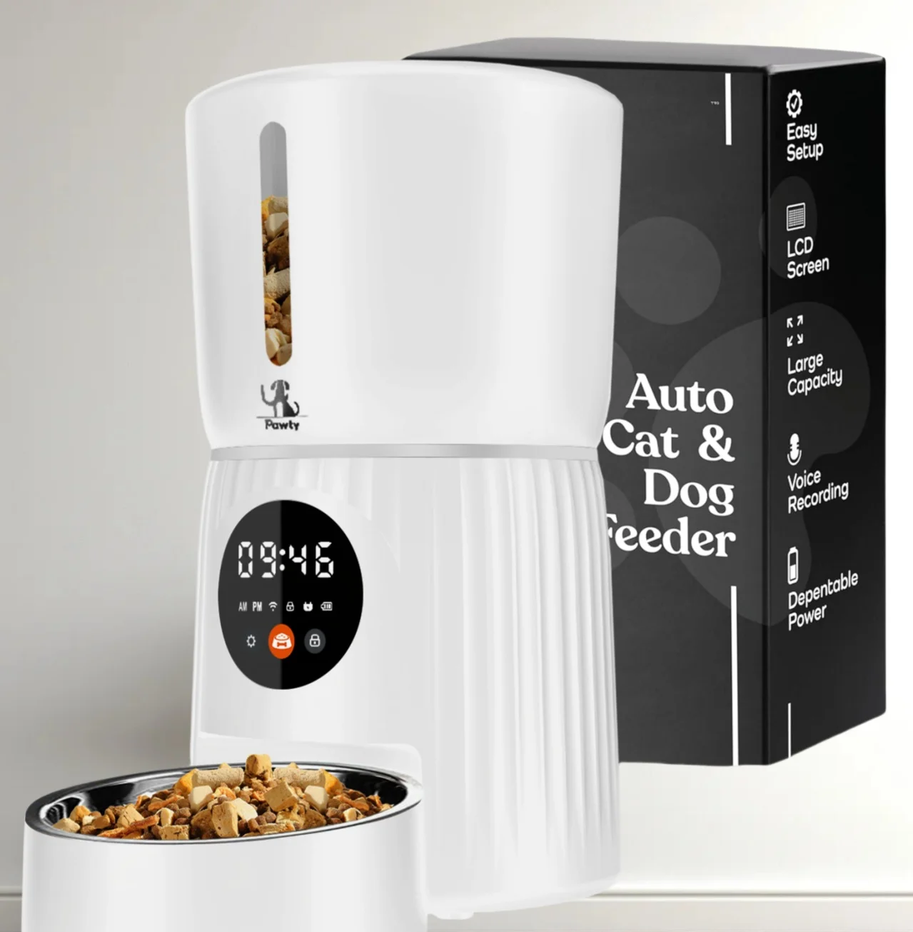 STLF 4L Stylish Automatic Dispenser Dog Cat Feeder Bowl Eco-Friendly Smart Pet Feeder Remote Control Wifi App Solid Plast
STLF 4L Stylish Automatic Dispenser Dog Cat Feeder Bowl Eco-Friendly Smart Pet Feeder Remote Control Wifi App Solid Plast