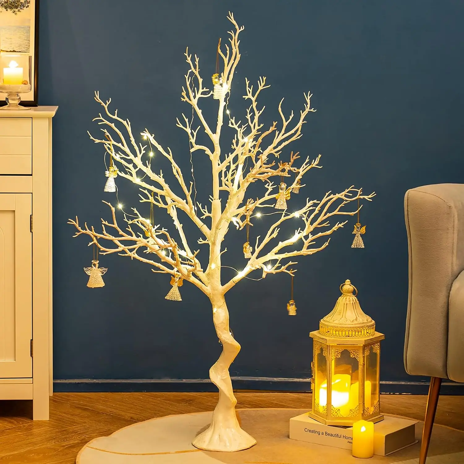 3.4FT White Artificial Decorative Tree for Wedding Party Christmas Table Centerpiece Garden Decor
3.4FT White Artificial Decorative Tree for Wedding Party Christmas Table Centerpiece Garden Decor