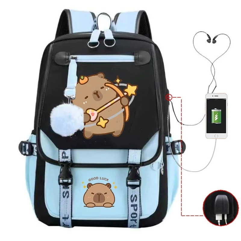 Multifunctional Teenager Laptop Backpack Cartoon Capybara School Bag USB Charge Student Backpacks Boy Girl Fashion Schoolbag
Multifunctional Teenager Laptop Backpack Cartoon Capybara School Bag USB Charge Student Backpacks Boy Girl Fashion Schoolbag