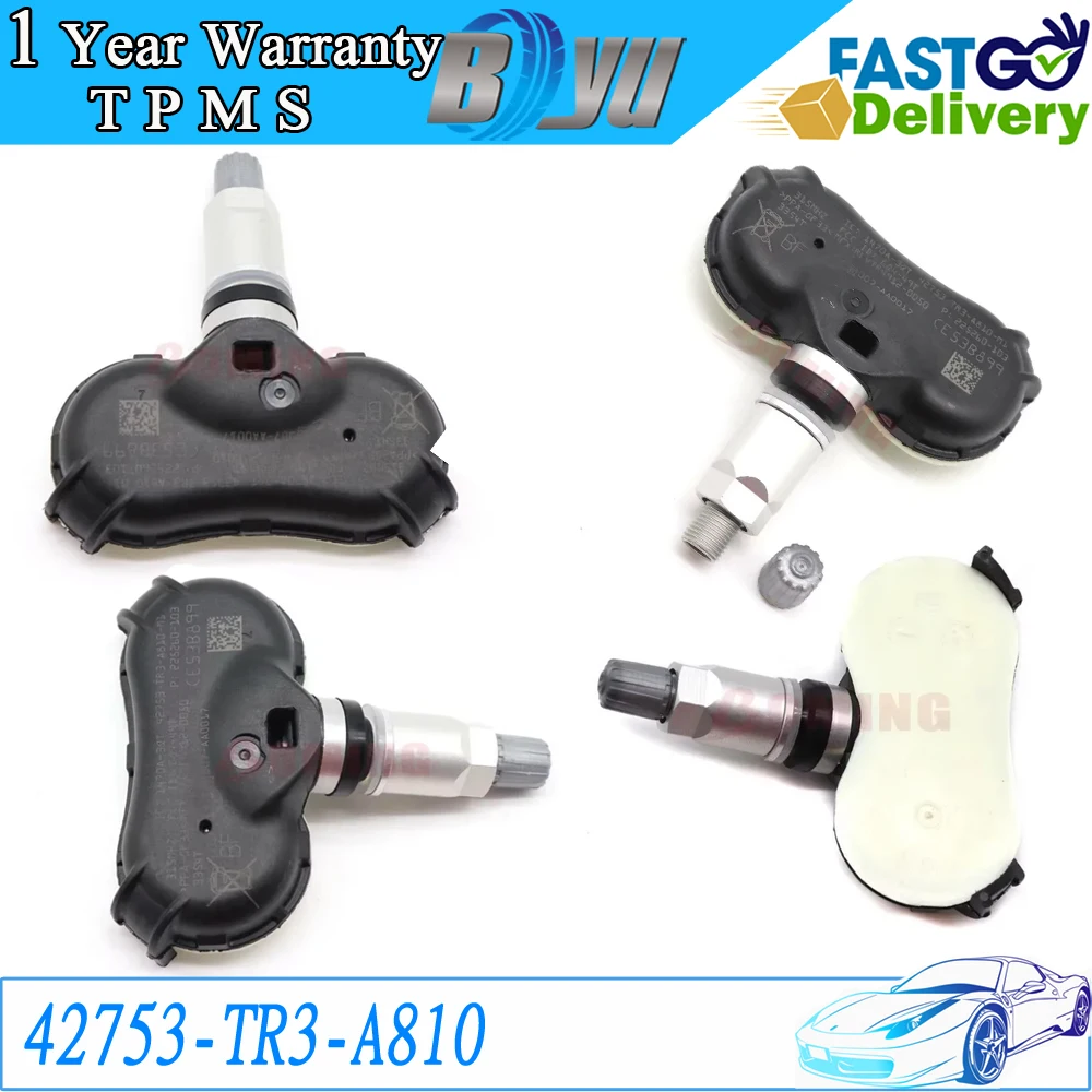 4pcs TPMS Tire Pressure Monitor Sensor 42753-TR3-A810 For Honda 315MHz 42753-TR0-A810-M1
4pcs TPMS Tire Pressure Monitor Sensor 42753-TR3-A810 For Honda 315MHz 42753-TR0-A810-M1