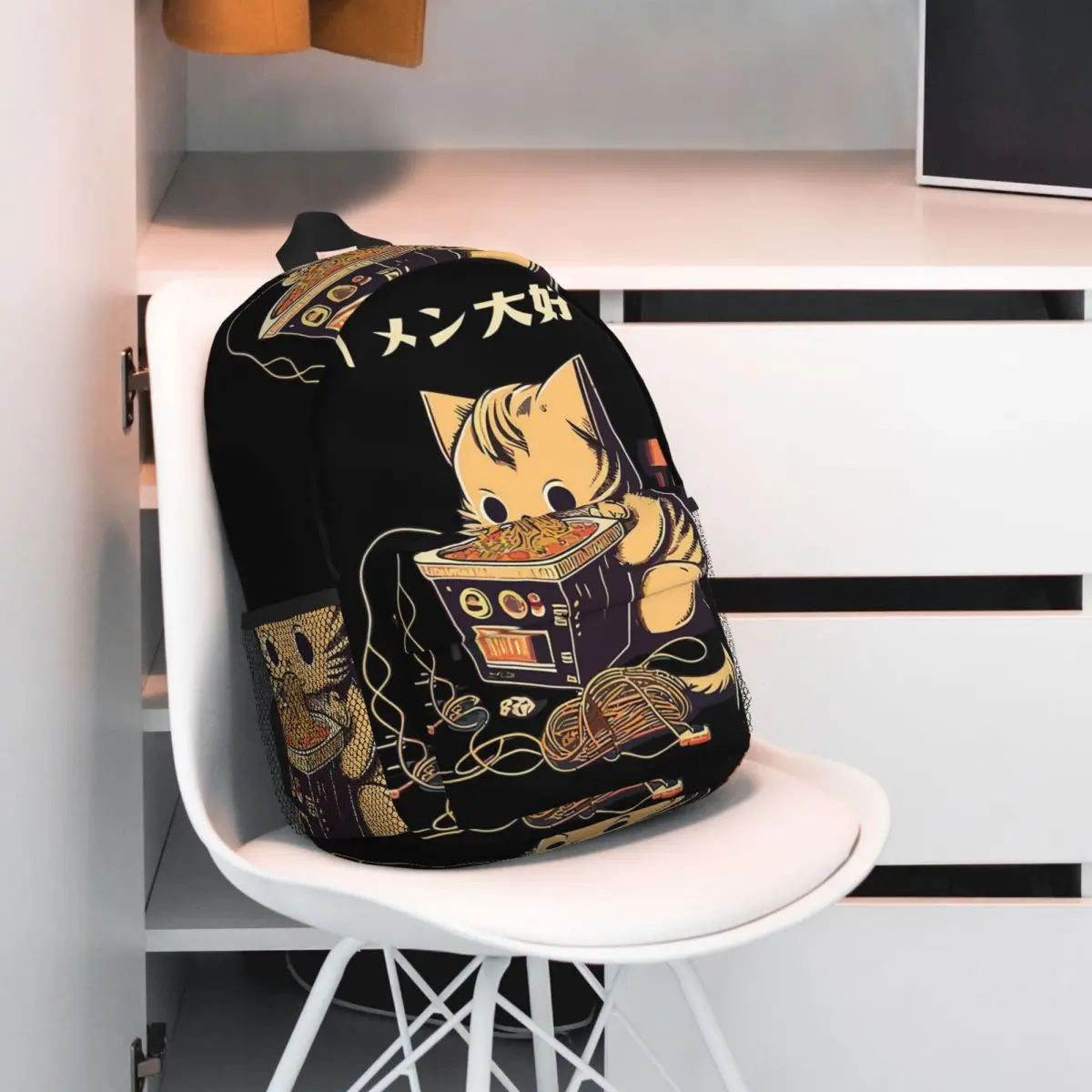 Japanese Cat Eating Ramen Backpack Student BookBag Children School Bag Laptop Shoulder Bags for Boys Girls
Japanese Cat Eating Ramen Backpack Student BookBag Children School Bag Laptop Shoulder Bags for Boys Girls