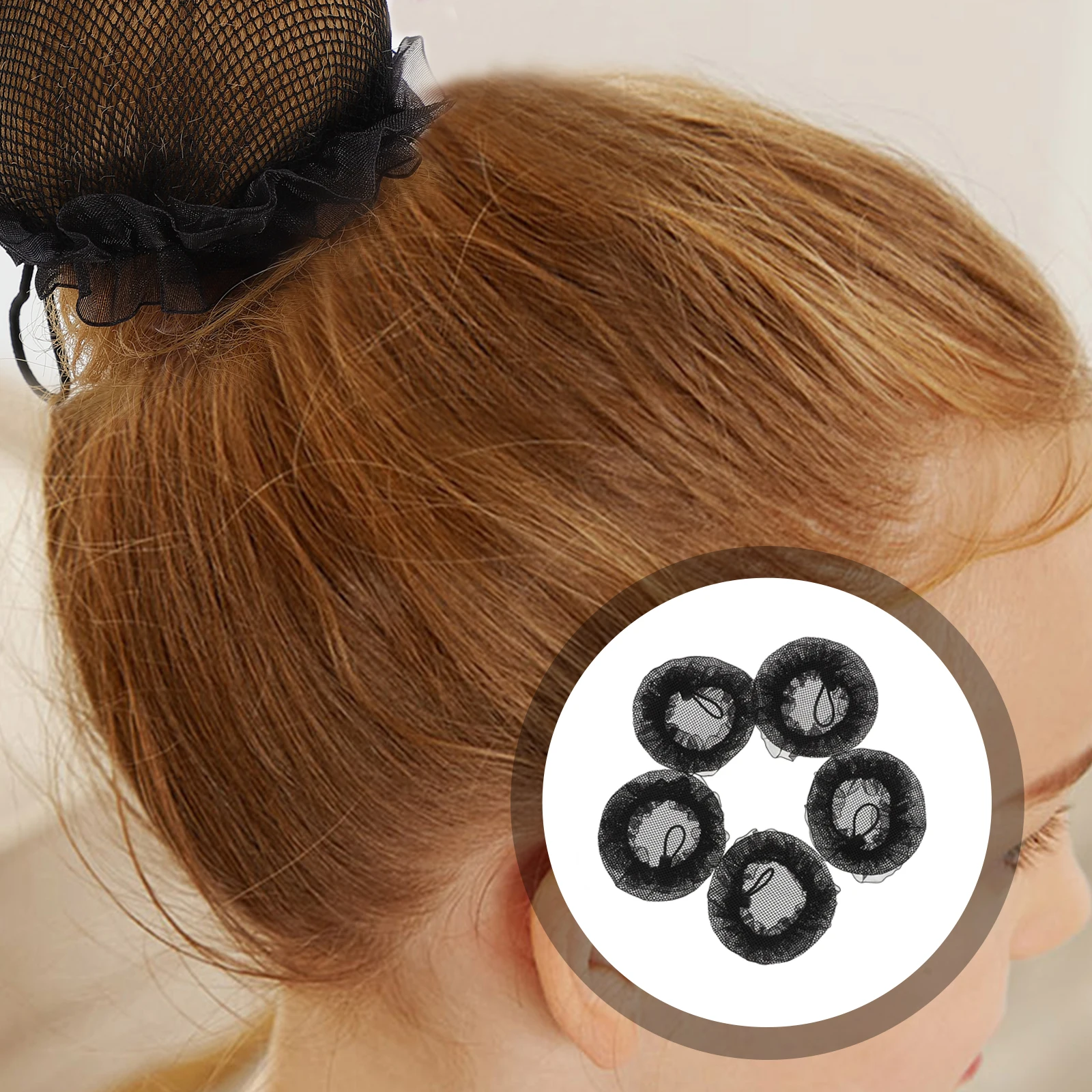 5Pcs Drawstring Hair Nets Elastic Polyester Mesh Bun Cover Accessories Women Hairstyle Maintenance Easy Use Tear Resistant
5Pcs Drawstring Hair Nets Elastic Polyester Mesh Bun Cover Accessories Women Hairstyle Maintenance Easy Use Tear Resistant