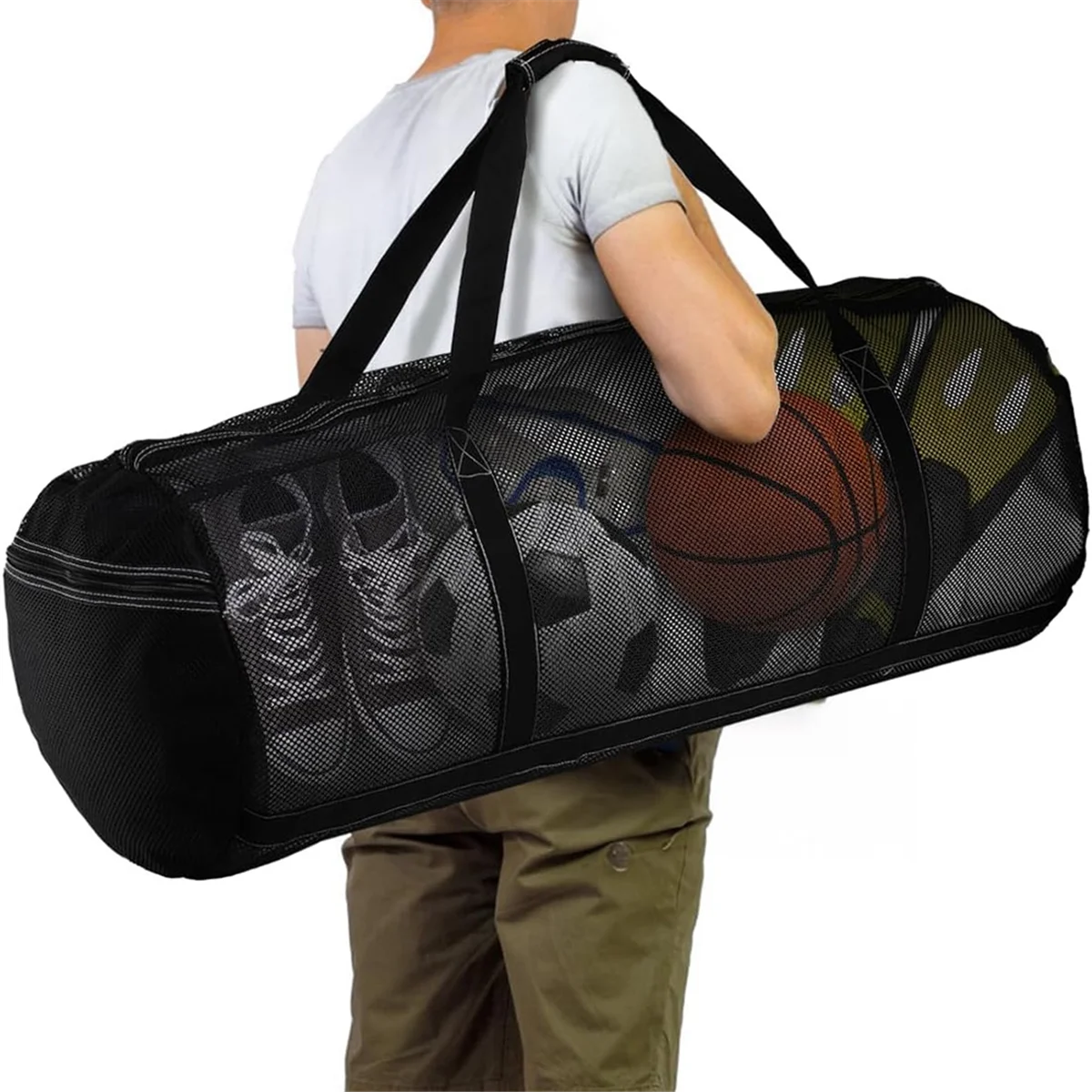 T61C_Mesh Scuba Dive Gear Bag, Foldable Mesh Duffle Beach Tote Bag for Snorkeling, Spearfishing, Swimming, Travel, Gym
T61C_Mesh Scuba Dive Gear Bag, Foldable Mesh Duffle Beach Tote Bag for Snorkeling, Spearfishing, Swimming, Travel, Gym