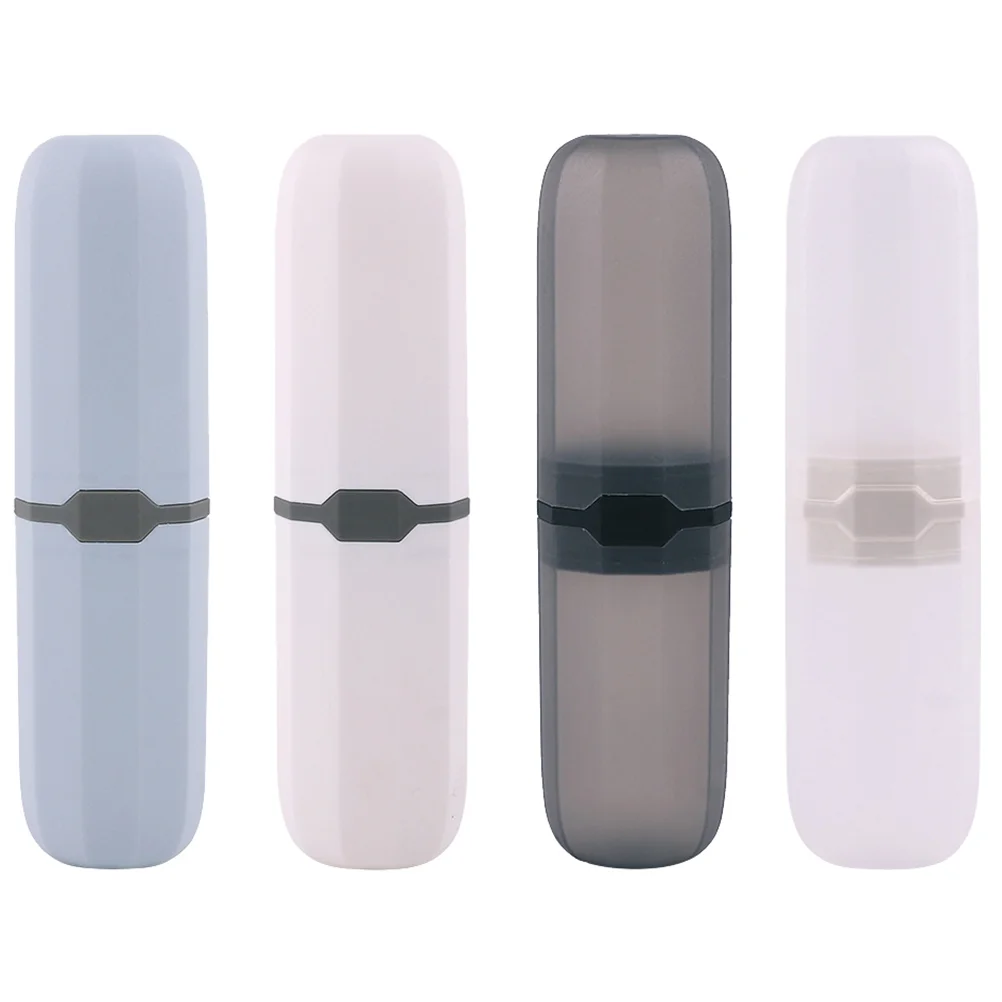 4 Pcs Travel Toothbrush Case Holder and Toothpaste for Men Plastic Office Car
4 Pcs Travel Toothbrush Case Holder and Toothpaste for Men Plastic Office Car