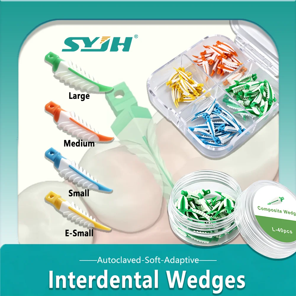 Dental Silicone Interdental Wedges Kit Sealing Composite Filling Plastic Teeth Gap Wedges for Tooth Restoration Endo
Dental Silicone Interdental Wedges Kit Sealing Composite Filling Plastic Teeth Gap Wedges for Tooth Restoration Endo