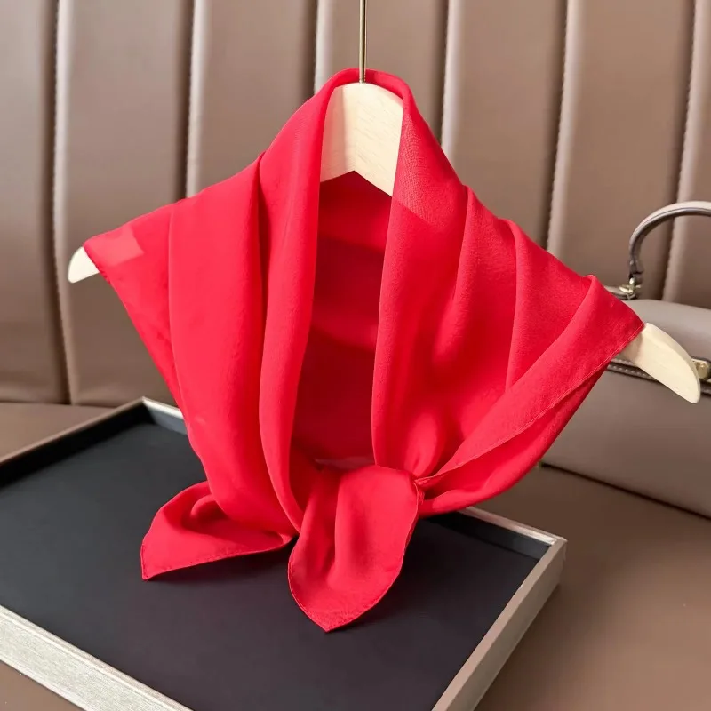 100% Mulberry Silk Women Solid Color Chiffon Square Scarf Lightweight Neck Head Wrap Bandana For Office Casual Daily Wear
100% Mulberry Silk Women Solid Color Chiffon Square Scarf Lightweight Neck Head Wrap Bandana For Office Casual Daily Wear