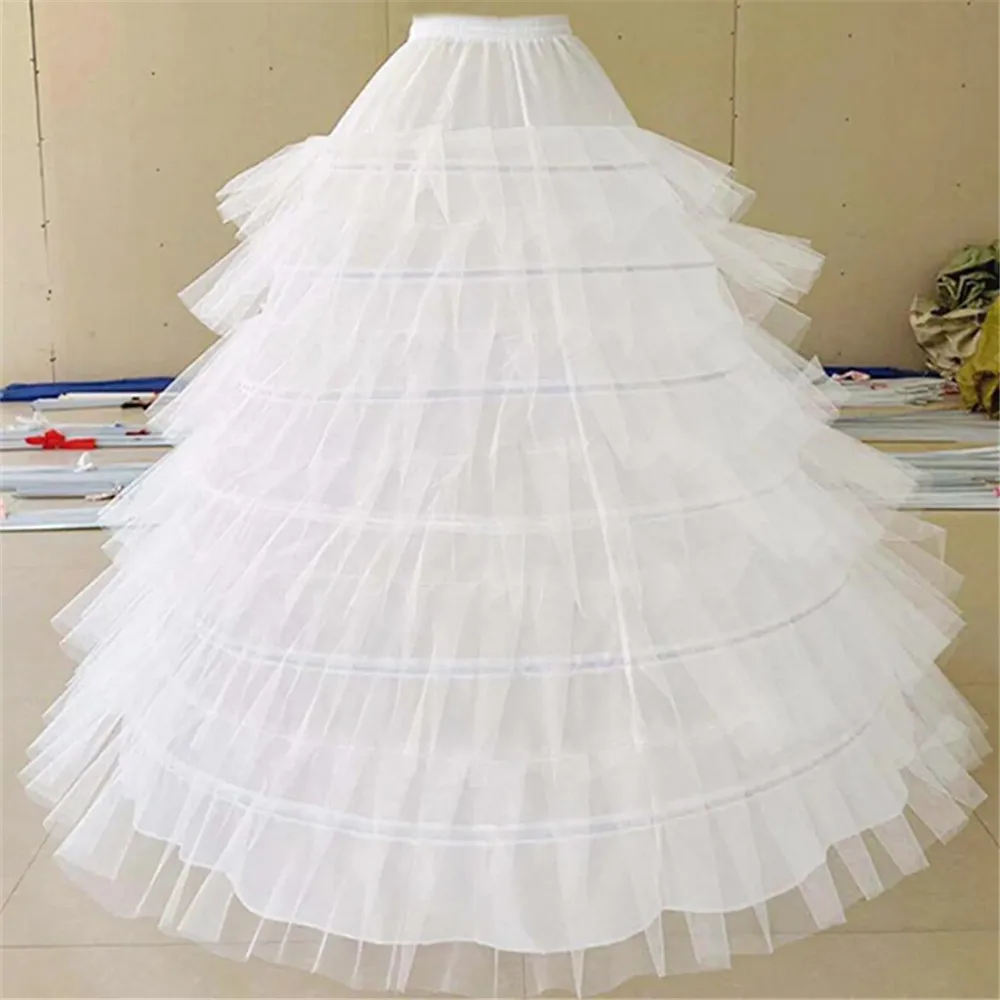 New Hot Sell 7 Hoops Big White Petticoat Super Fluffy Crinoline Slip Underskirt For Wedding Dress Bridal Gown In Stock
New Hot Sell 7 Hoops Big White Petticoat Super Fluffy Crinoline Slip Underskirt For Wedding Dress Bridal Gown In Stock