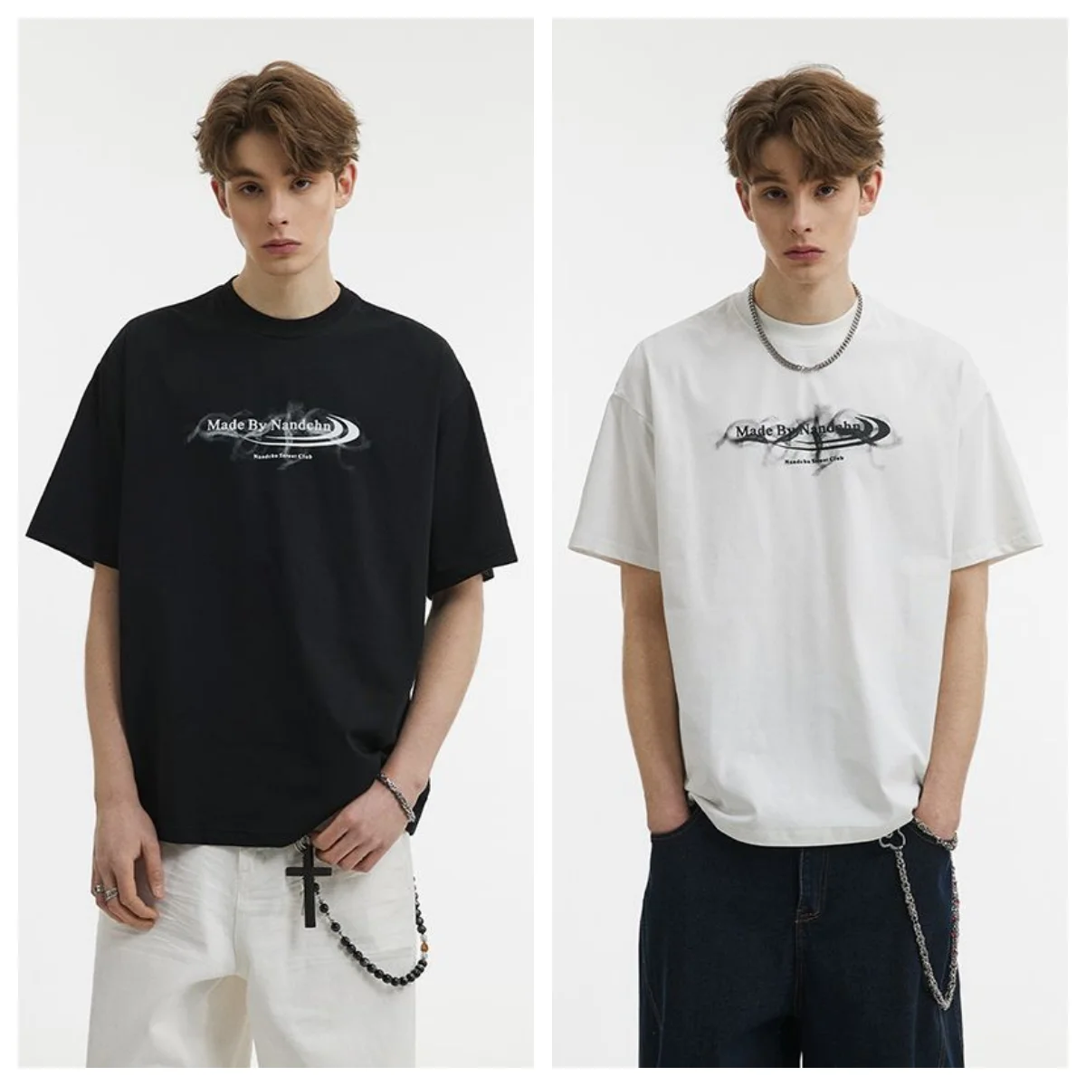 Новая летняя американская модная брендовая футболка с короткими рукавами и принтом из чистого хлопка, мужская модная футболка с круглым вырезом и широким вырезом
Новая летняя американская модная брендовая футболка с короткими рукавами и принтом из чистого хлопка, мужская модная футболка с круглым вырезом и широким вырезом