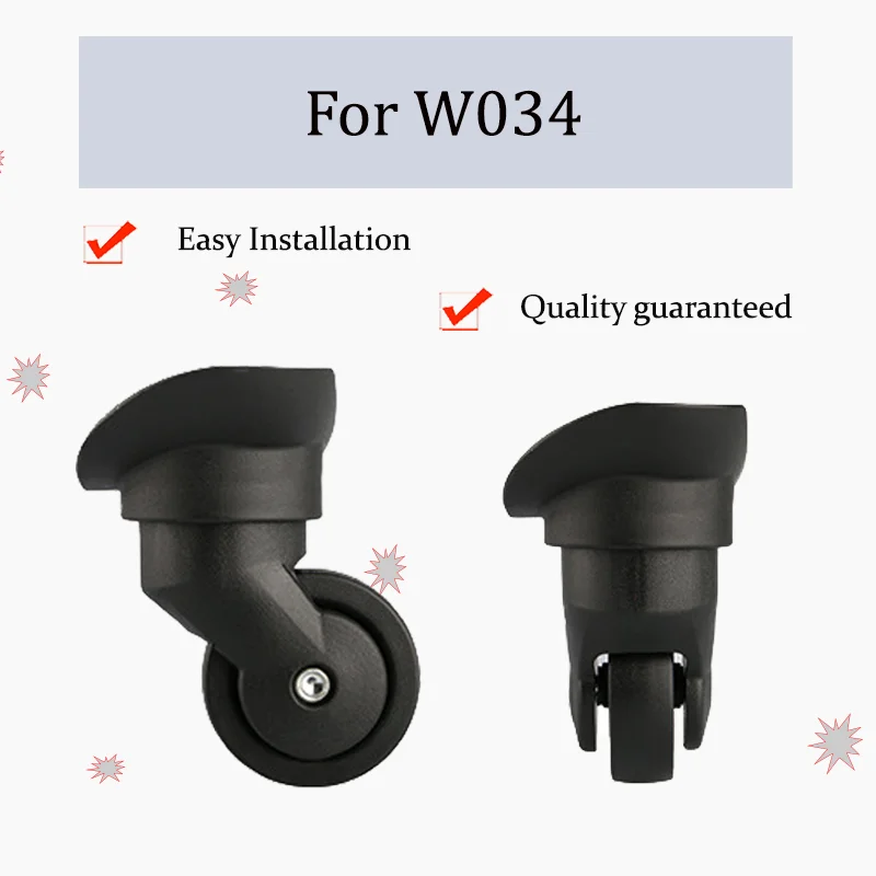 For W034 - Heavy-Duty Replacement Wheels for Suitcases (2/4-Piece Set) Easy Installation Load Capacity 100kg
For W034 - Heavy-Duty Replacement Wheels for Suitcases (2/4-Piece Set) Easy Installation Load Capacity 100kg
