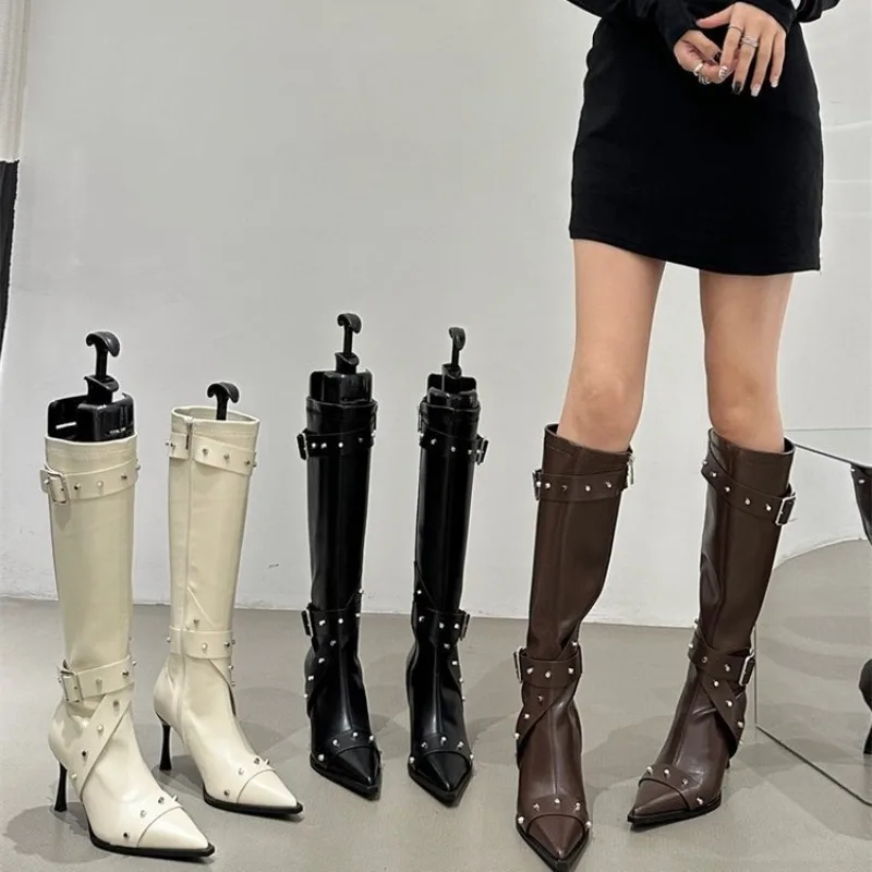Women's Boots High Heels Pointed Comfortable Toe Long Boots for Women Sexy Punk Gothic Boot Paris American Female Party Boots
Women's Boots High Heels Pointed Comfortable Toe Long Boots for Women Sexy Punk Gothic Boot Paris American Female Party Boots