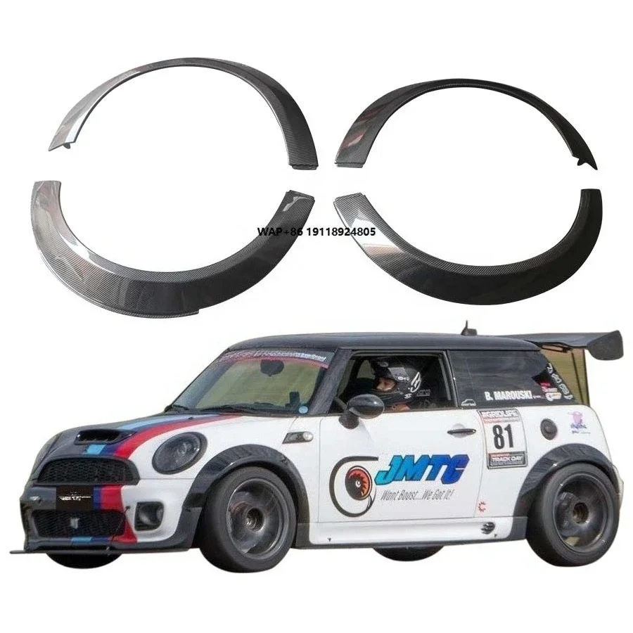 MINI JCW R55 R56 R57 R58 R59 Widebody Kit Carbon Fiber Wheel Arches Fenders 3k Twill Weave