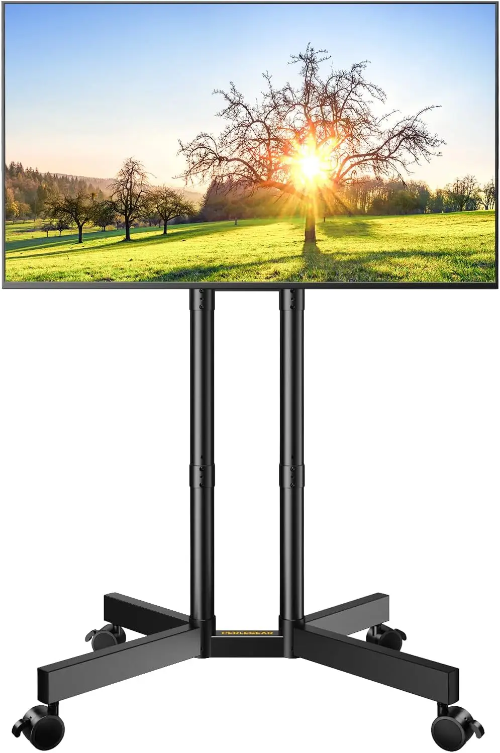 Mobile TV Stand with Wheels for 32-75 Inch TVs, Height Adjustable Cart with Tilt, Max VESA 400x400mm up to 88lbs
Mobile TV Stand with Wheels for 32-75 Inch TVs, Height Adjustable Cart with Tilt, Max VESA 400x400mm up to 88lbs
