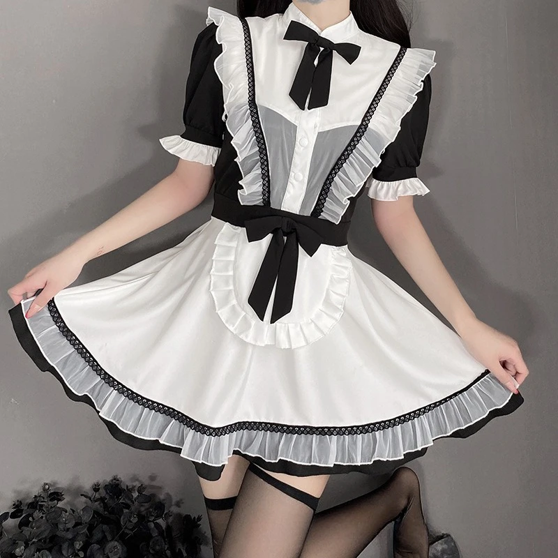Women Lingerie Exotic Sets Home Sleeping Nightwear Waitress Dress Apron Lolita Maid Cosplay Role Play Uniform
Women Lingerie Exotic Sets Home Sleeping Nightwear Waitress Dress Apron Lolita Maid Cosplay Role Play Uniform