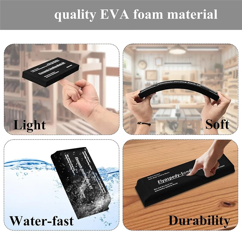 A02M-Auto Body Sanding Block Kit Flexible EVA Foam Wet Or Dry Sanding Blocks Set Car Sanding Block
A02M-Auto Body Sanding Block Kit Flexible EVA Foam Wet Or Dry Sanding Blocks Set Car Sanding Block