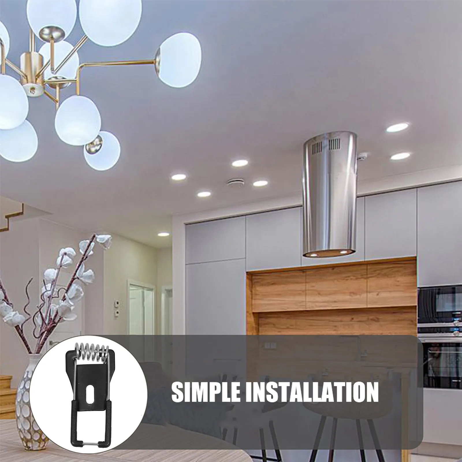 20Pcs Spring Clips for Downlights Uniform Force Distribution Strong Fastening Reliable Support Elegant Design Light Clip
20Pcs Spring Clips for Downlights Uniform Force Distribution Strong Fastening Reliable Support Elegant Design Light Clip