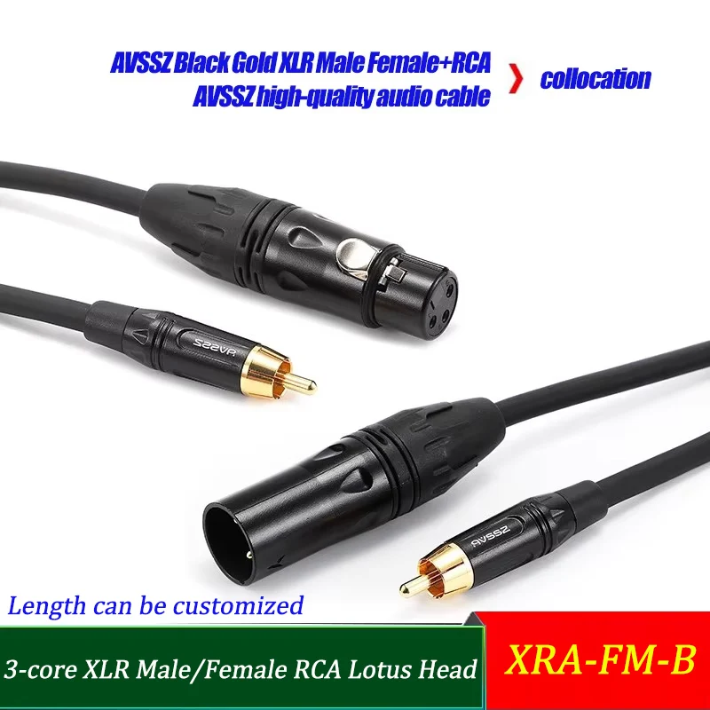3-Core XLR Male/Female to RCA Audio Cable | Gold-Plated Shielded Adapter for Mixer/AMP/Pro Audio
3-Core XLR Male/Female to RCA Audio Cable | Gold-Plated Shielded Adapter for Mixer/AMP/Pro Audio