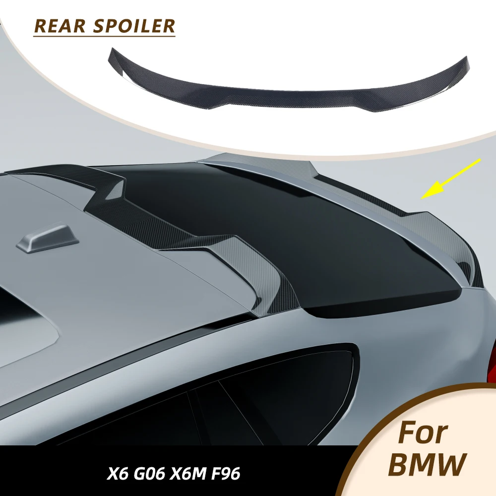Carbon Fiber Car Rear Middle Racing Spoiler for BMW X6 G06 X6M F96 2020-2024 Car Rear Racing Trunk Lid Lip Boot Wing Body Kits
Carbon Fiber Car Rear Middle Racing Spoiler for BMW X6 G06 X6M F96 2020-2024 Car Rear Racing Trunk Lid Lip Boot Wing Body Kits