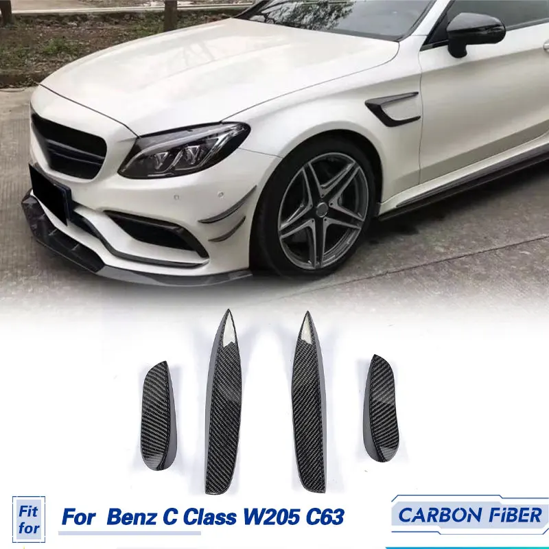 Front Bumper Canards Carbon Fiber for Mercedes Benz C Class W205 C63 AMG Coupe 2D 4D 2015-2017 Car Front Canards Air Vent Trim
Front Bumper Canards Carbon Fiber for Mercedes Benz C Class W205 C63 AMG Coupe 2D 4D 2015-2017 Car Front Canards Air Vent Trim