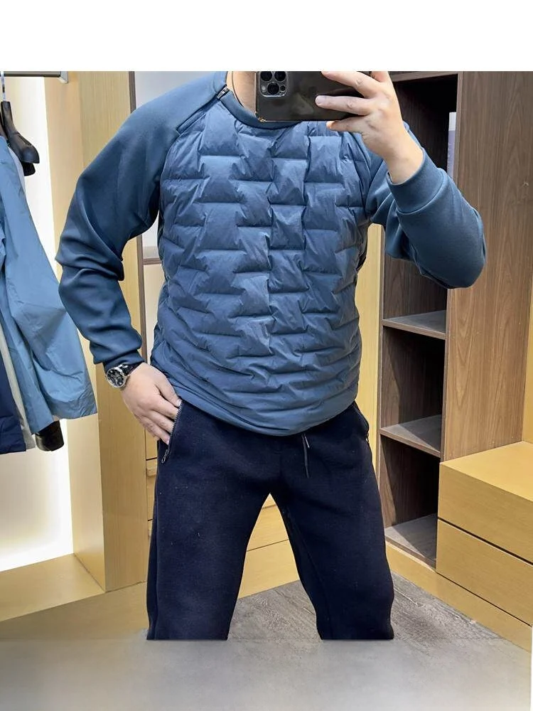 Warmth And Style: Men's Filled C-Cotton Hoodie Jacket Youth Straight Cut Body Warm round Neck Basic Style for Autumn Winter
Warmth And Style: Men's Filled C-Cotton Hoodie Jacket Youth Straight Cut Body Warm round Neck Basic Style for Autumn Winter
