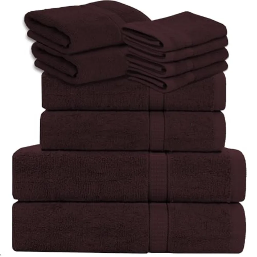 Luxury 10 Pcs Towel Set Bath Towel 27x54 Hand Towel 16x30 Washcloth 13x13 Pool Towels 24x50 Ultra-Plush Absorbent Cotton Towels
Luxury 10 Pcs Towel Set Bath Towel 27x54 Hand Towel 16x30 Washcloth 13x13 Pool Towels 24x50 Ultra-Plush Absorbent Cotton Towels
