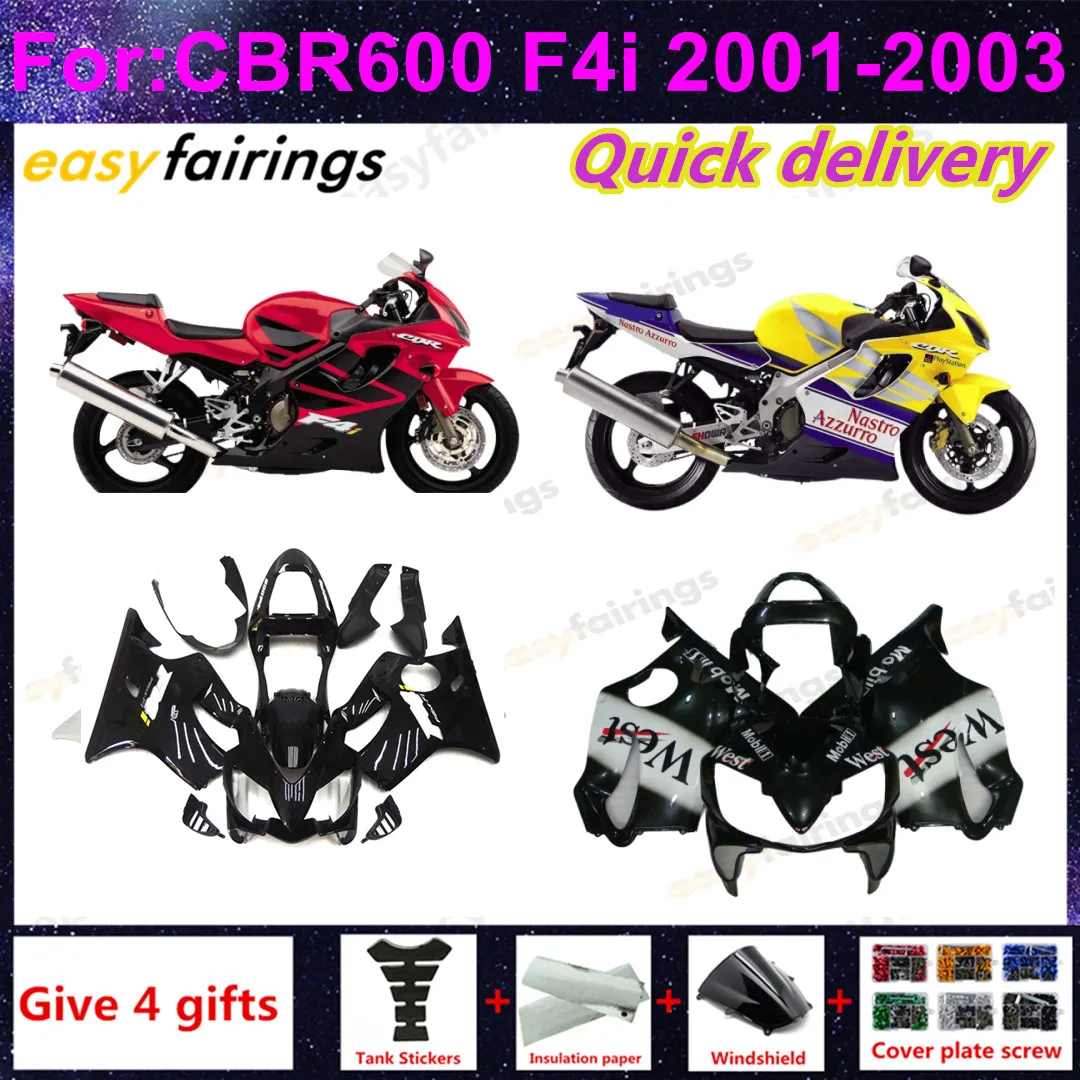 CBR600F4i Full Fairing Body Kit Fit 2001 2002 2003 CBR600 F4i 01 02 03 Motorcycle Complete Bodywork Set easyfairings
CBR600F4i Full Fairing Body Kit Fit 2001 2002 2003 CBR600 F4i 01 02 03 Motorcycle Complete Bodywork Set easyfairings