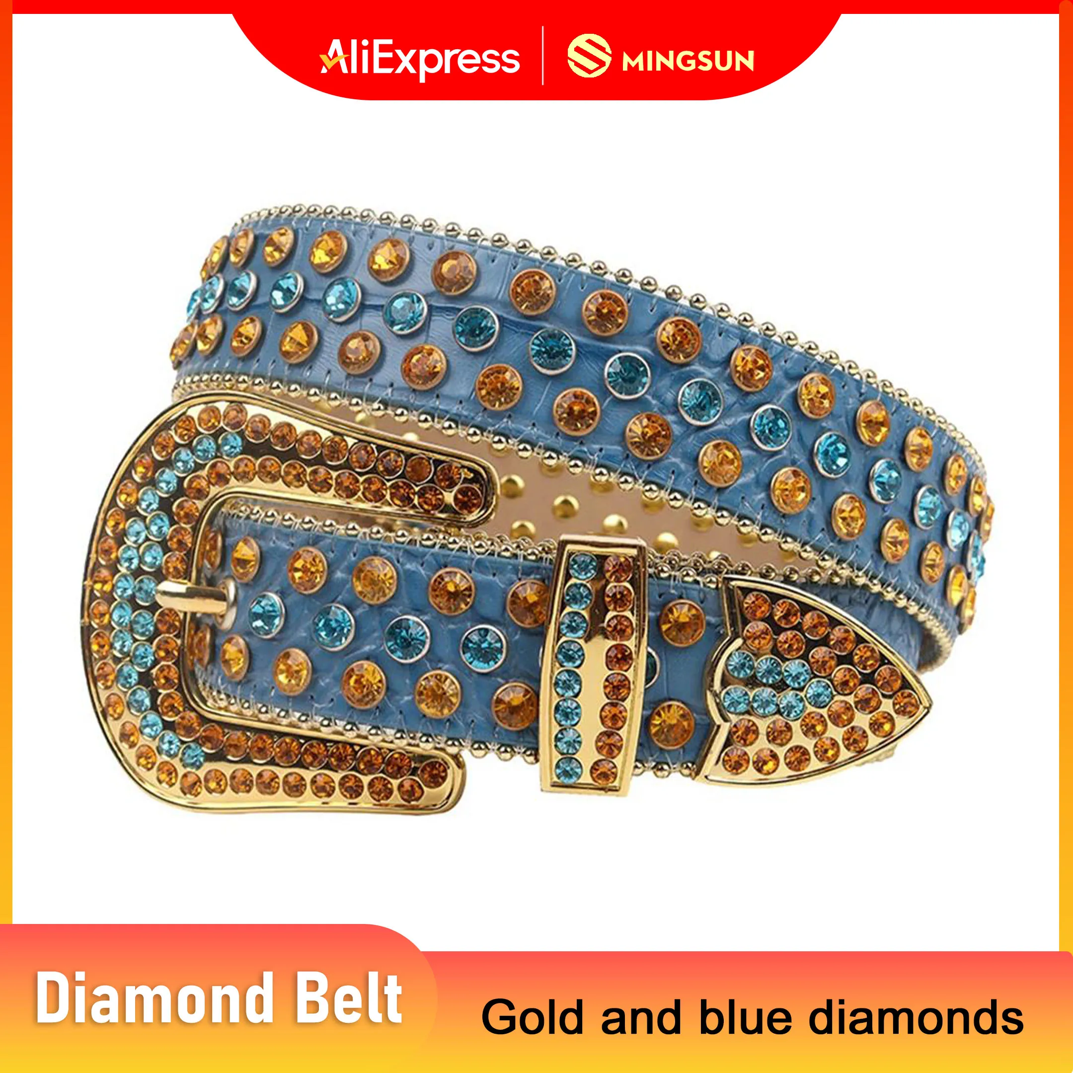 Men's Jeans Luxury Rhinestone Studded Belt Women's Western Shiny Rivet Designer Leather Belt Punk Y2k Style Diamond Waist Belt
Men's Jeans Luxury Rhinestone Studded Belt Women's Western Shiny Rivet Designer Leather Belt Punk Y2k Style Diamond Waist Belt
