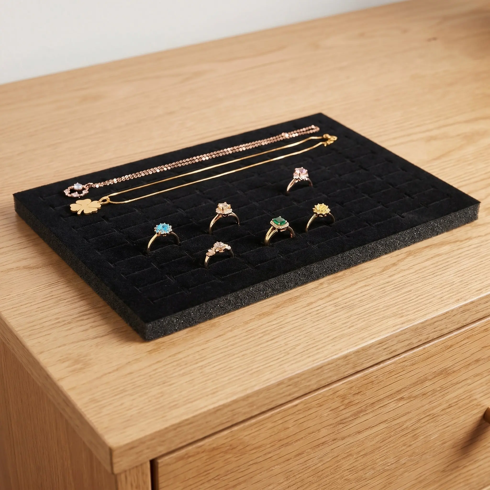 Jewelry Insert Sponge Pad Functional Ring Earring Brooch Display Mat Organizer Jewelry Storage Earring Sponge Tray
Jewelry Insert Sponge Pad Functional Ring Earring Brooch Display Mat Organizer Jewelry Storage Earring Sponge Tray