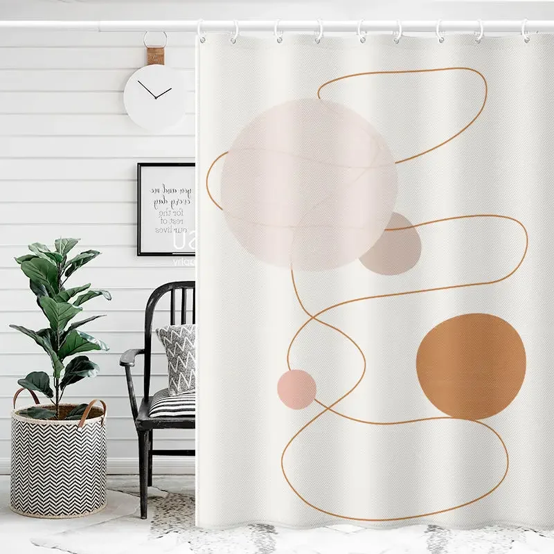Shower Curtains 180cm Geometric Simple Modern Style Polyester Fabric Bath Curtain 71 Inches Water Resistant with Hooks White
Shower Curtains 180cm Geometric Simple Modern Style Polyester Fabric Bath Curtain 71 Inches Water Resistant with Hooks White