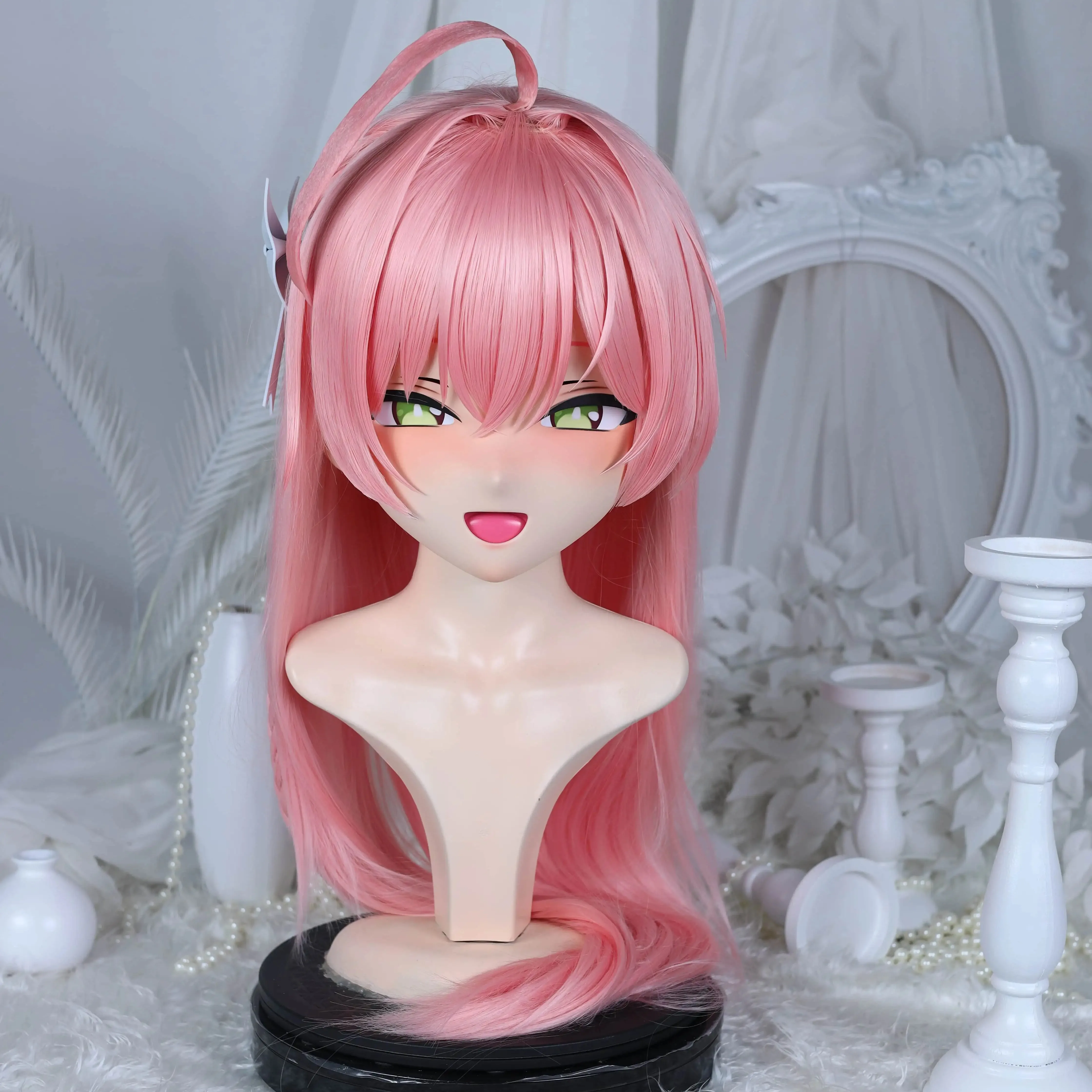 Customize Character Female/Girl Resin Kig Full Head With Lock Anime Cosplay Japanese Anime Kigurumi Mask
Customize Character Female/Girl Resin Kig Full Head With Lock Anime Cosplay Japanese Anime Kigurumi Mask