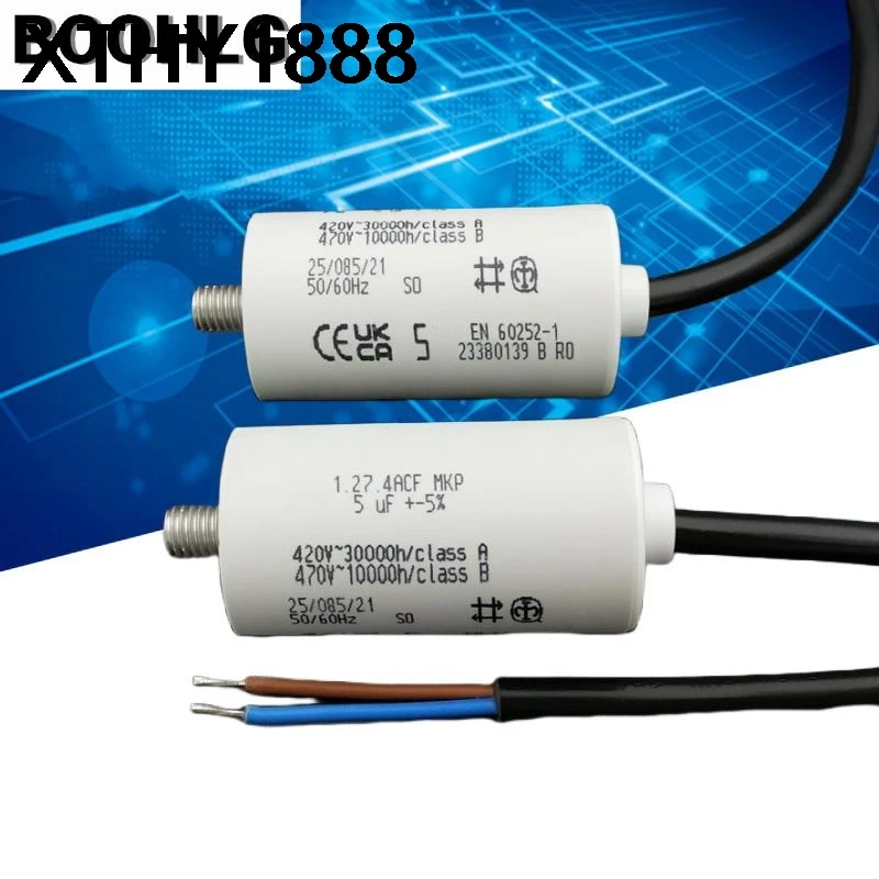 1PCS 1.27.4ACF MKP 420V 5uF 470V Start-up and Run Capacitor
1PCS 1.27.4ACF MKP 420V 5uF 470V Start-up and Run Capacitor