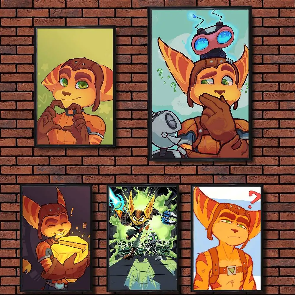 cute Ratchet game Clank Poster Trendy Wall Art For Coffee Office Bar Decoration Best Gift Good Sticker Printed On PP Paper
cute Ratchet game Clank Poster Trendy Wall Art For Coffee Office Bar Decoration Best Gift Good Sticker Printed On PP Paper