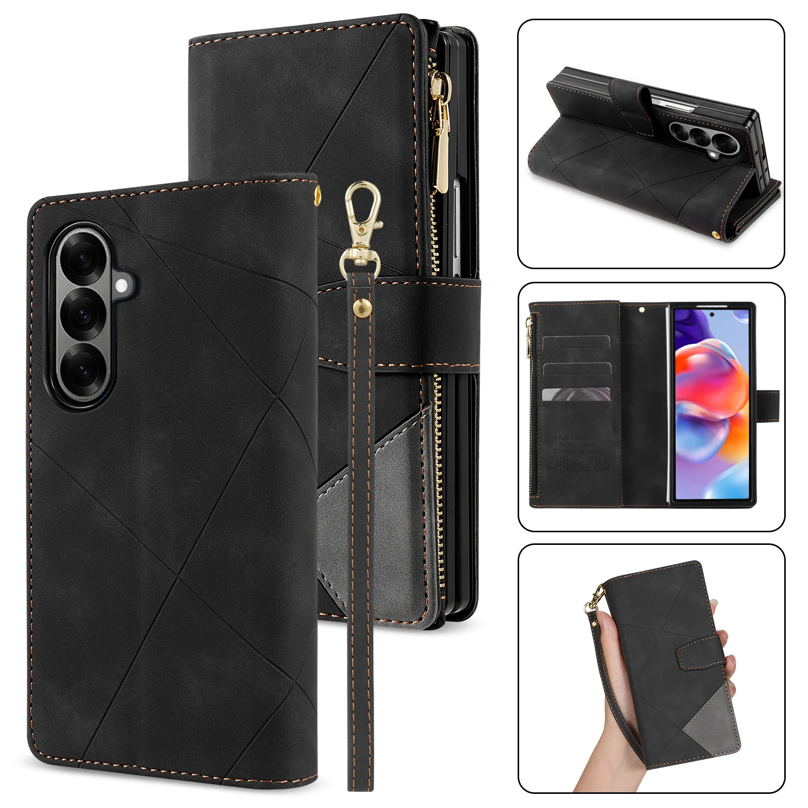 Деловой кожаный флип-чехол для Samsung Galaxy Z Fold 7 6 5 4 3 5G Fold7 Fold6 Держатель для карт Кошелек Сумка-чехол со ремешком Etui
Деловой кожаный флип-чехол для Samsung Galaxy Z Fold 7 6 5 4 3 5G Fold7 Fold6 Держатель для карт Кошелек Сумка-чехол со ремешком Etui