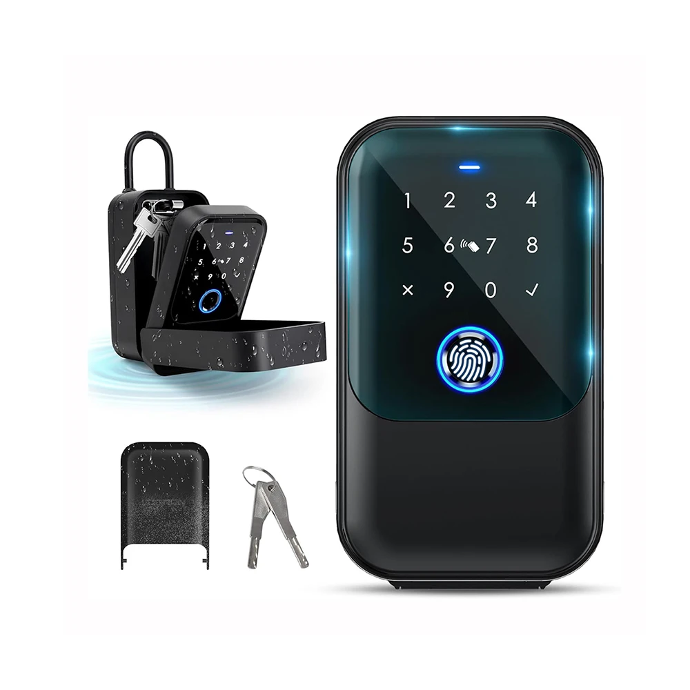 SZMYQ Smart Home IP66 Waterproof Key Safe Portable Electronic Portable Boxes Smart Fingerprint Digital Card
SZMYQ Smart Home IP66 Waterproof Key Safe Portable Electronic Portable Boxes Smart Fingerprint Digital Card