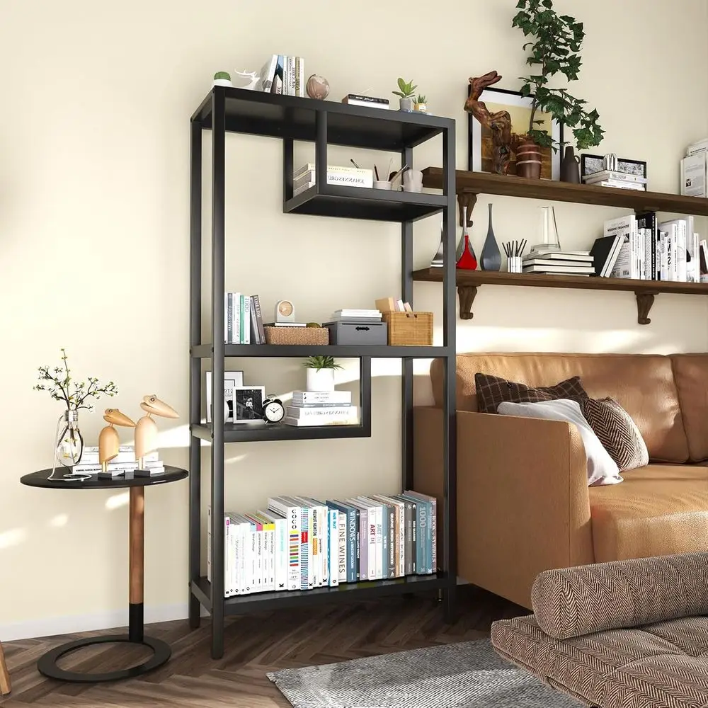 4 Tier Black Metal Bookshel,Industrial Bookshel with Sturdy Steel e, ern Shel or Home & Oice,Tall Bookcase Perect or Living Room
4 Tier Black Metal Bookshel,Industrial Bookshel with Sturdy Steel e, ern Shel or Home & Oice,Tall Bookcase Perect or Living Room