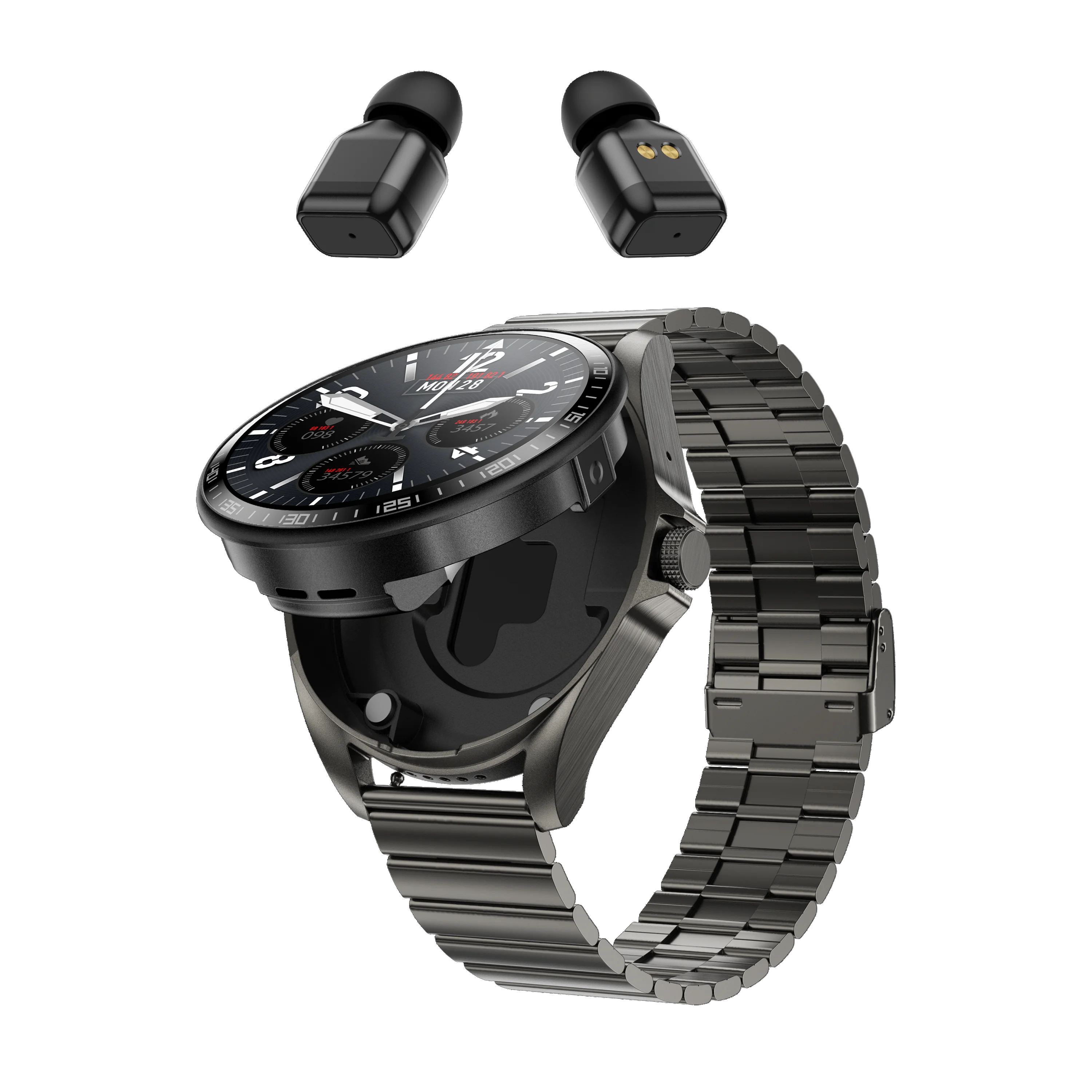 F36 NFC Men's 1.46'' TFT Display Smartwatch for 5.3 Android IP67 Waterproof Sleep Tracker Headphones 2-in-1 Watch
F36 NFC Men's 1.46'' TFT Display Smartwatch for 5.3 Android IP67 Waterproof Sleep Tracker Headphones 2-in-1 Watch