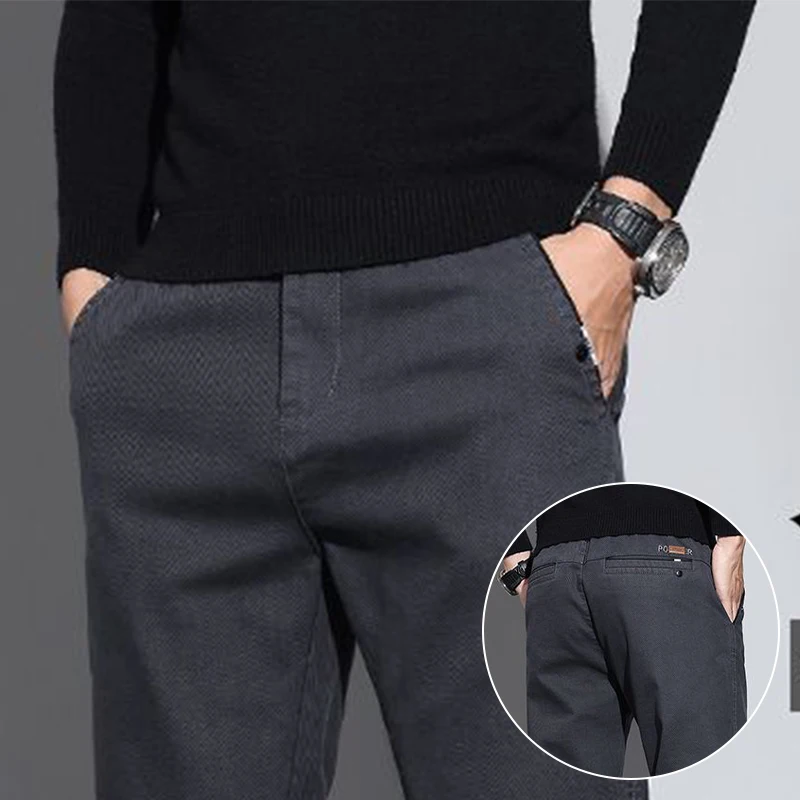 Новинка 2023 года, мужские удобные эластичные брюки, мужские свободные прямые брюки-блейзеры, деловые однотонные спортивные повседневные брюки 
Новинка 2023 года, мужские удобные эластичные брюки, мужские свободные прямые брюки-блейзеры, деловые однотонные спортивные повседневные брюки