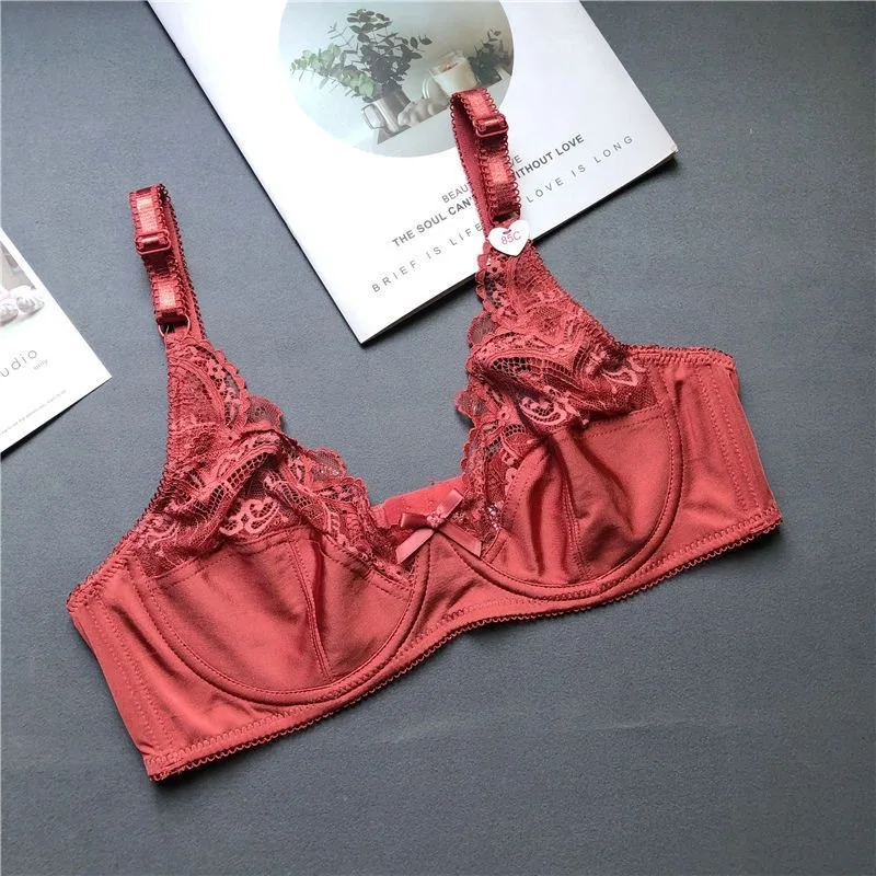 Sexy Lace Big Size Bra Breathable Ultra Thin Sponge Gathered Comfortable Underwear E Cup Home Clothes for Women
Sexy Lace Big Size Bra Breathable Ultra Thin Sponge Gathered Comfortable Underwear E Cup Home Clothes for Women