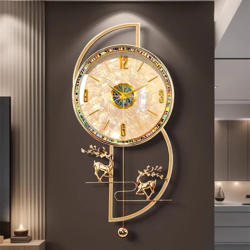 Modern High End Living Room Hallway Bedroom Wall Hanging Creative Wall Clock Battery Version No Punching Required Home Decor
Modern High End Living Room Hallway Bedroom Wall Hanging Creative Wall Clock Battery Version No Punching Required Home Decor