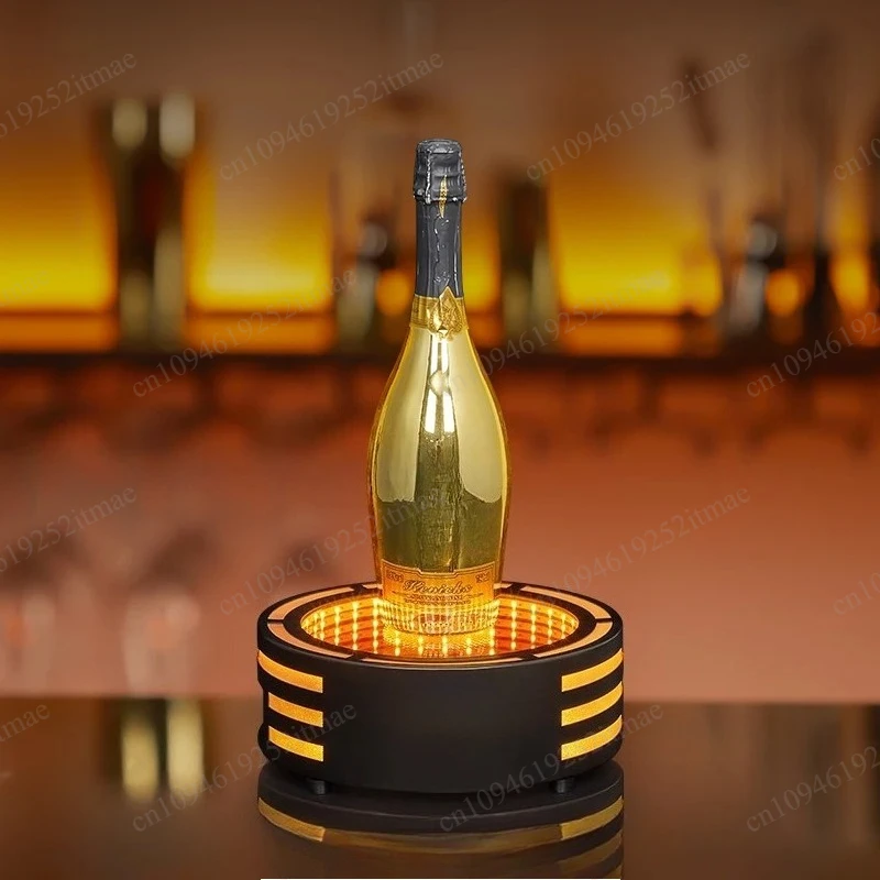 Luminous Round Abyss Bottle Display Custom LED Alcohol Serving Stand
Luminous Round Abyss Bottle Display Custom LED Alcohol Serving Stand