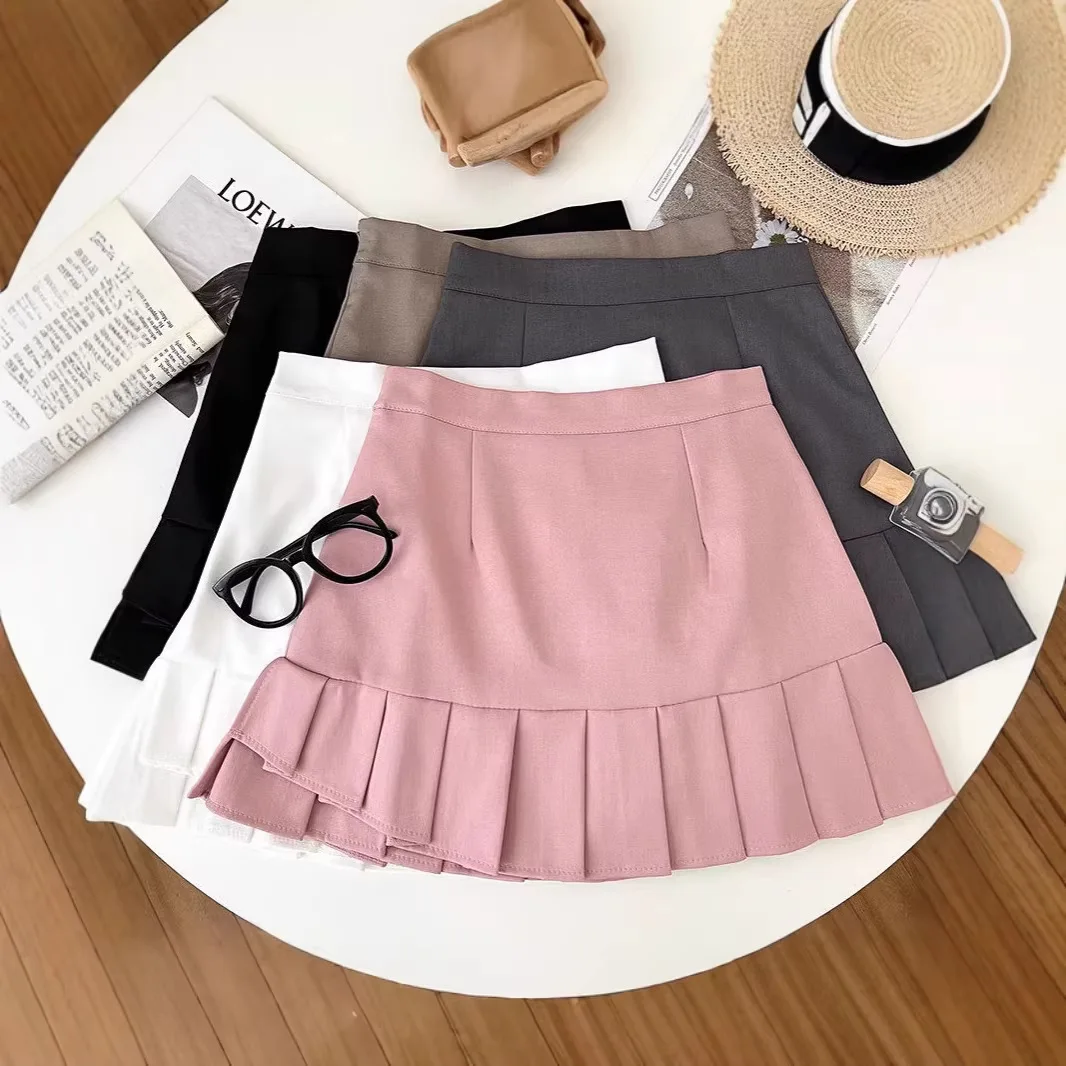 Korean College Style High Waist Pleated Skirt Women's Summer New A-shaped Ruffle Edge Skirt
Korean College Style High Waist Pleated Skirt Women's Summer New A-shaped Ruffle Edge Skirt