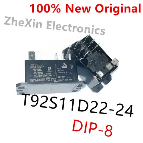 2 ピース/ロット T92S11A22-24 、T92S11A22-240 、T92S11D22-12 、T92S11D22-24 、T92P11D22-24 新しいハイパワー PCB リレー