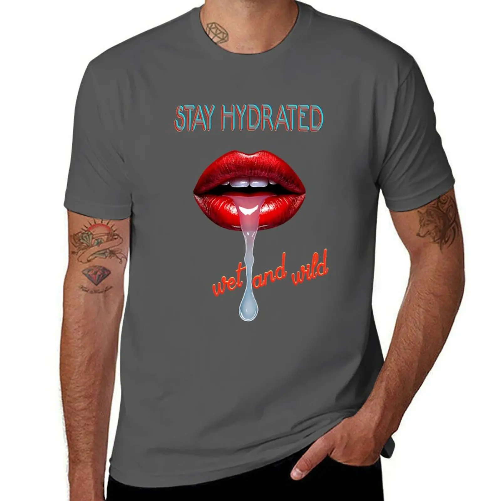Stay hydrated, wet and wild T-Shirt Casual Lightweight Short Sleeve Top
Stay hydrated, wet and wild T-Shirt Casual Lightweight Short Sleeve Top