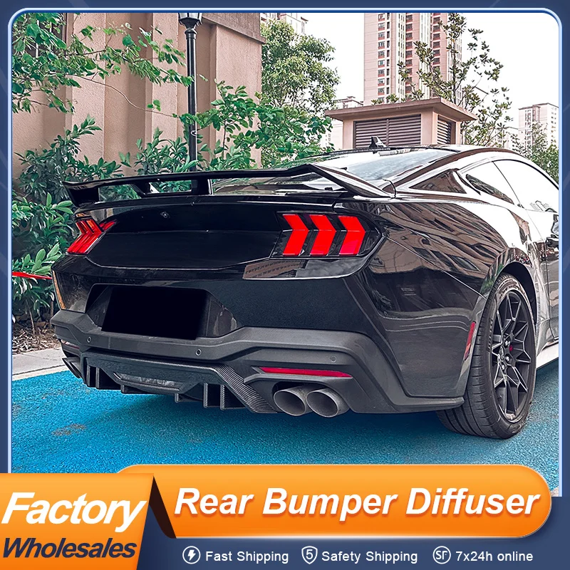 For Ford Mustang MK7 2024 2025 Rear Bumper Diffuser Splitter Bodykit Black Carbon Color Exterior Tuning Upgrade Accessories
For Ford Mustang MK7 2024 2025 Rear Bumper Diffuser Splitter Bodykit Black Carbon Color Exterior Tuning Upgrade Accessories