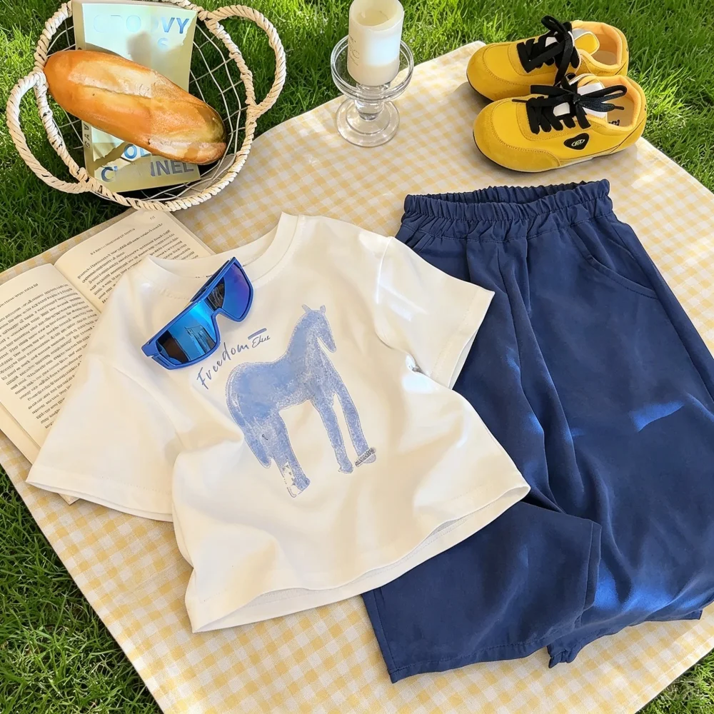 2026 Summer Unisex Kids T-shirt Soft Cotton Cartoon Print Breathable Short Sleeve Casual Tops For 1-10Y Boys Girls
2026 Summer Unisex Kids T-shirt Soft Cotton Cartoon Print Breathable Short Sleeve Casual Tops For 1-10Y Boys Girls