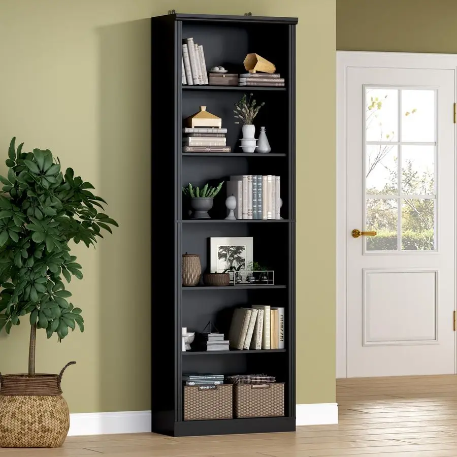 BORNOON 75 Tall Bookshelf, 6Tier Floor Standing Bookcase with Adjustable Shelves, 24 Wide Open Storage Shelf, Modern Display Or
BORNOON 75 Tall Bookshelf, 6Tier Floor Standing Bookcase with Adjustable Shelves, 24 Wide Open Storage Shelf, Modern Display Or