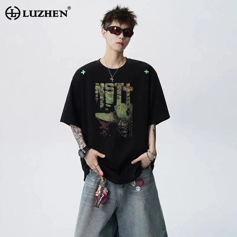 LUZHEN 2026 Summer New Simple Casual Printed Pattern Short Sleeve T-shirts Men's Fashion Handsome Original Male Clothes JY6864
LUZHEN 2026 Summer New Simple Casual Printed Pattern Short Sleeve T-shirts Men's Fashion Handsome Original Male Clothes JY6864
